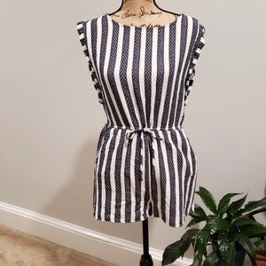 Adorable Striped Nautical Playsuit Romper